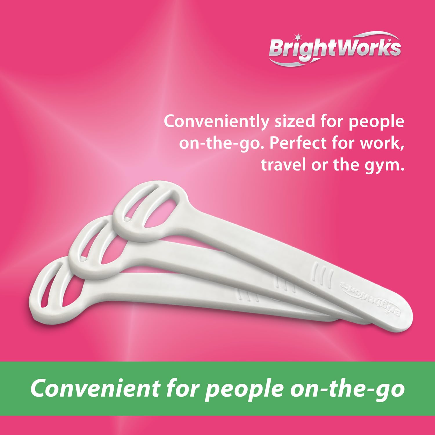 BrightWorks grattoir-langue ergonomique pour nettoyage rapide.