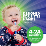 Brilliant brosse bébé utilisation avec ou sans pâte et supervision parentale