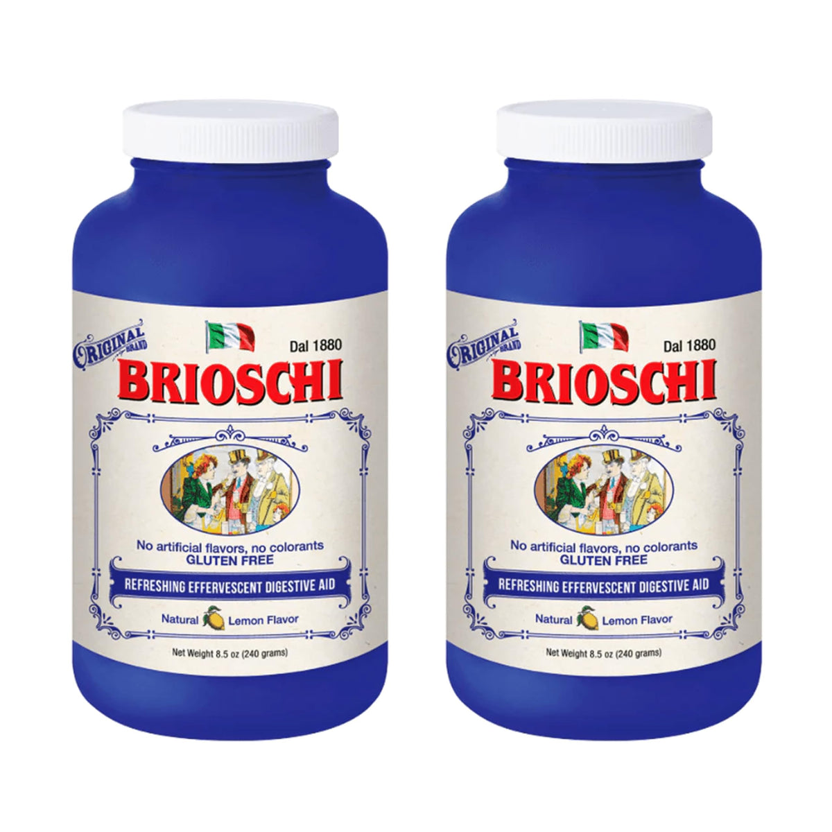 Brioschi Citron: bouteille d'effervescent prête à l'emploi pour inconfort digestif potentiel