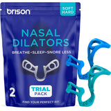 BRISON dilatateurs nasaux version douce utilisés la nuit pour une respiration facilitée.