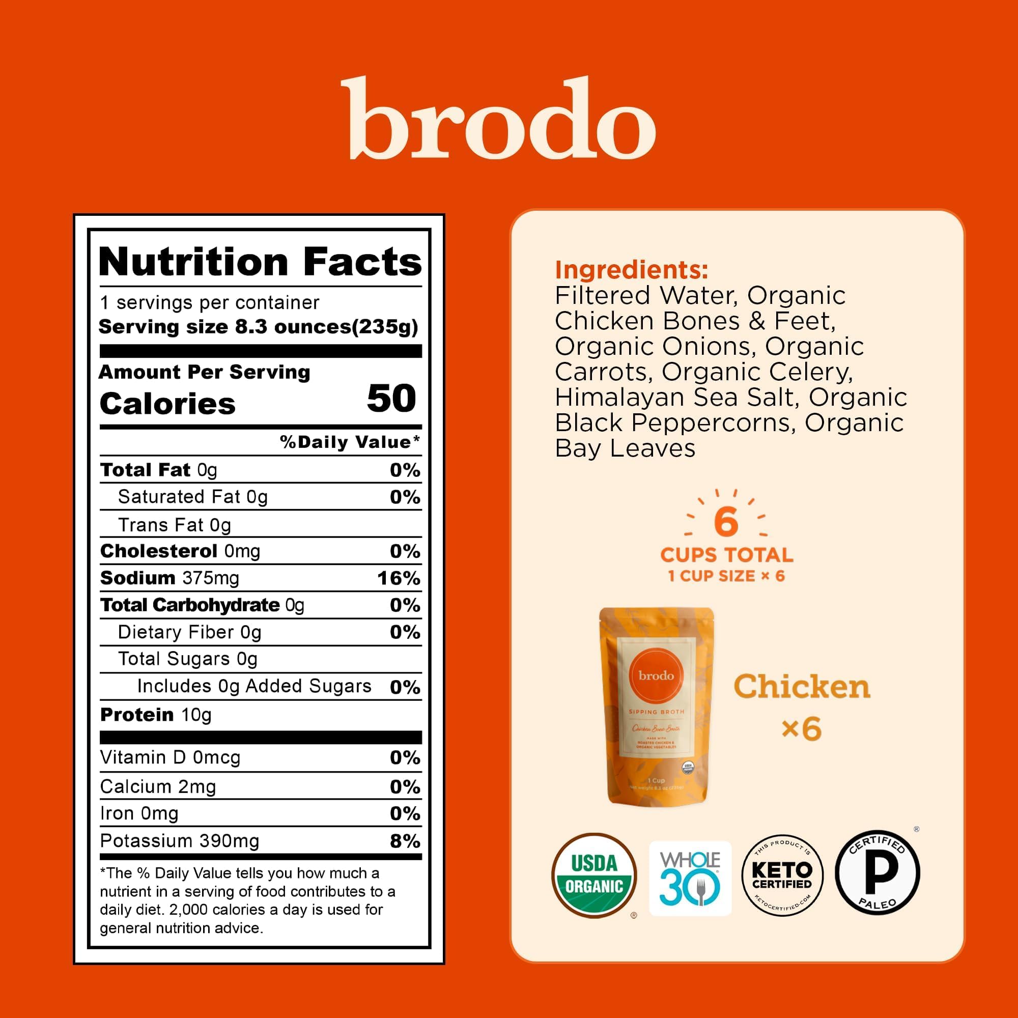 Brodo préparation rapide — bouillon biologique pour soupes faciles.