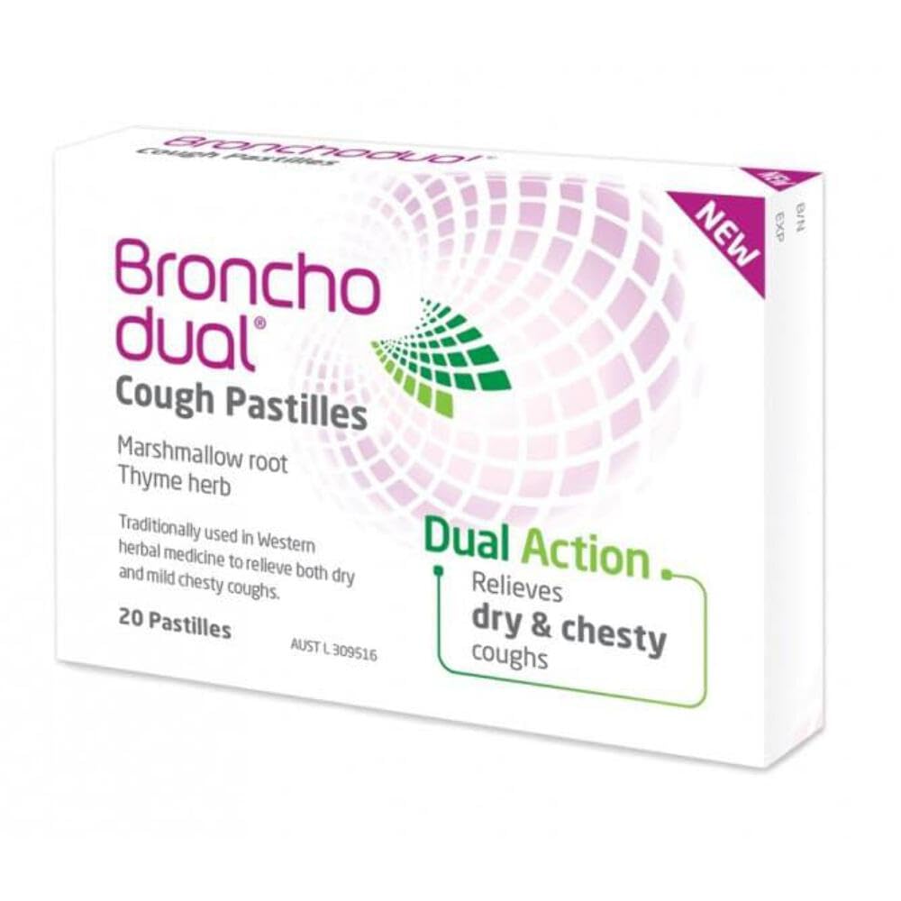 Pastilles Bronchodual pour la toux offrant un soulagement doux et le mucus.