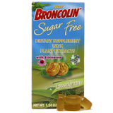 Boîte Broncolin Drops sans sucre sur l'emballage clair