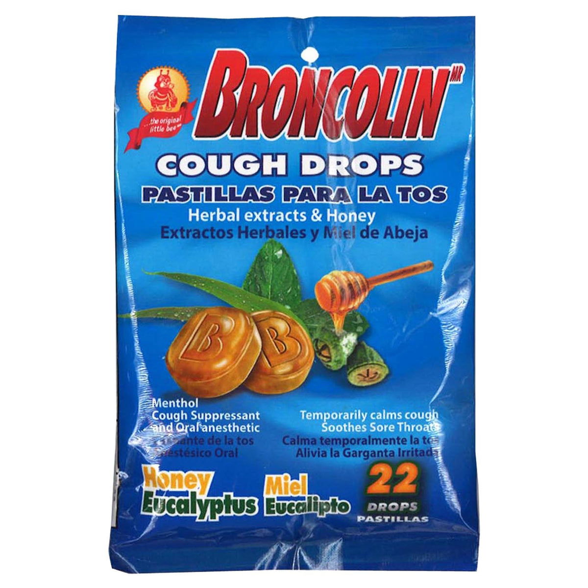 Broncolin sachet miel-éucalyptus, infusion réconfortante idéale en pause bien-être