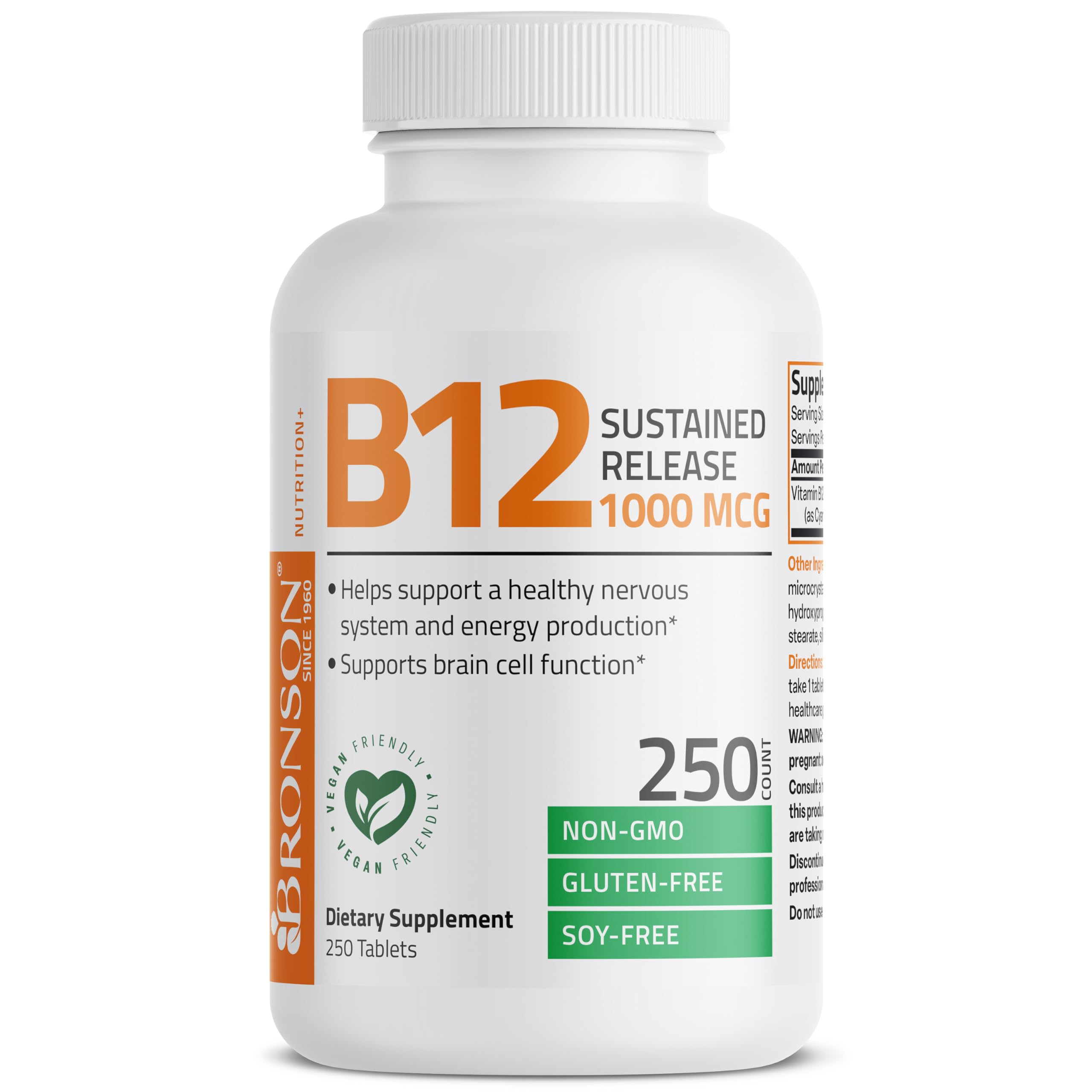 Bronson B12 étiquette visible, dosage clair pour une utilisation fiable.