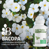 Étiquette Bronson Bacopa montrant le nom du produit et les informations clés.