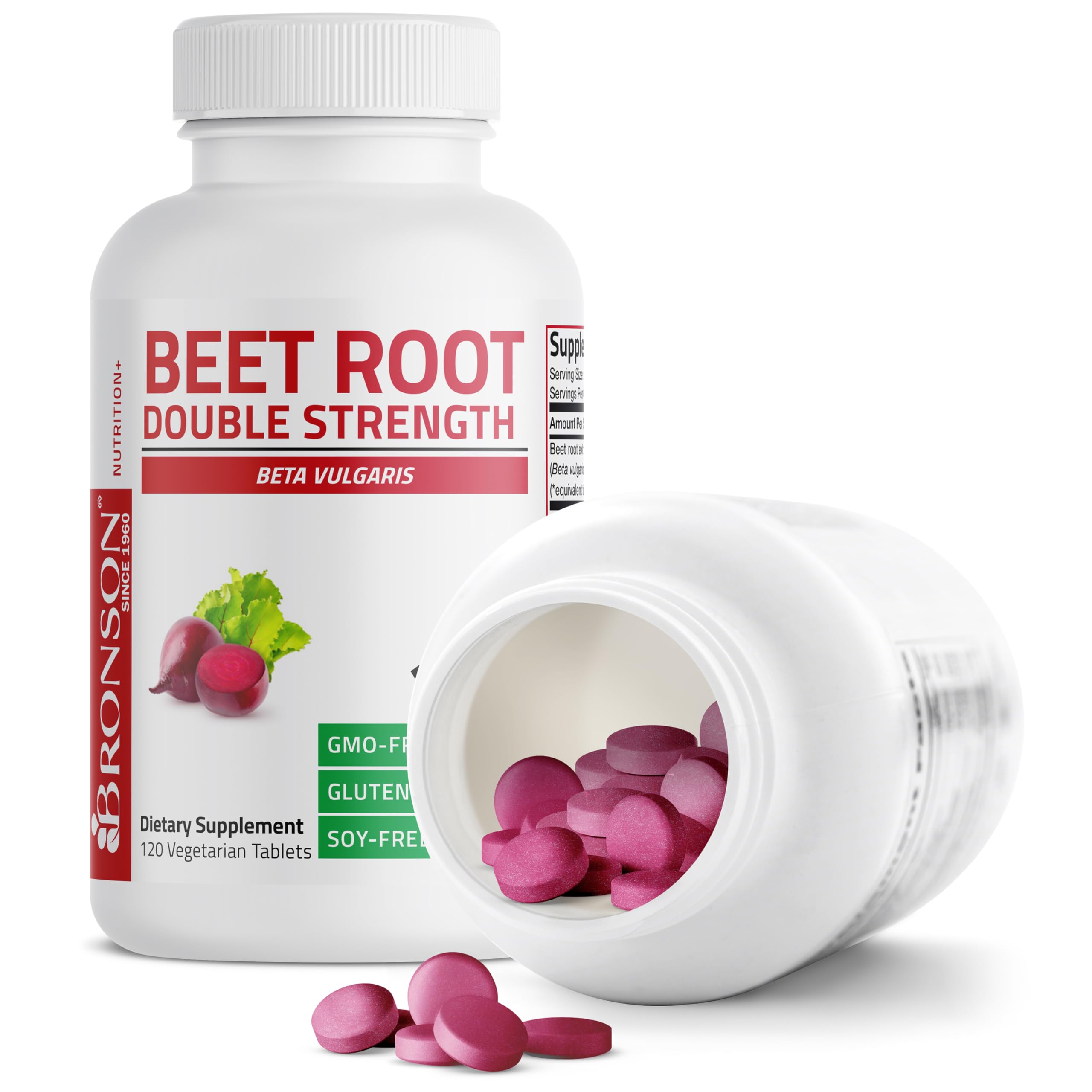 Bronson Beet Root Double Strength, certification cGMP assurant pureté et fiabilité.