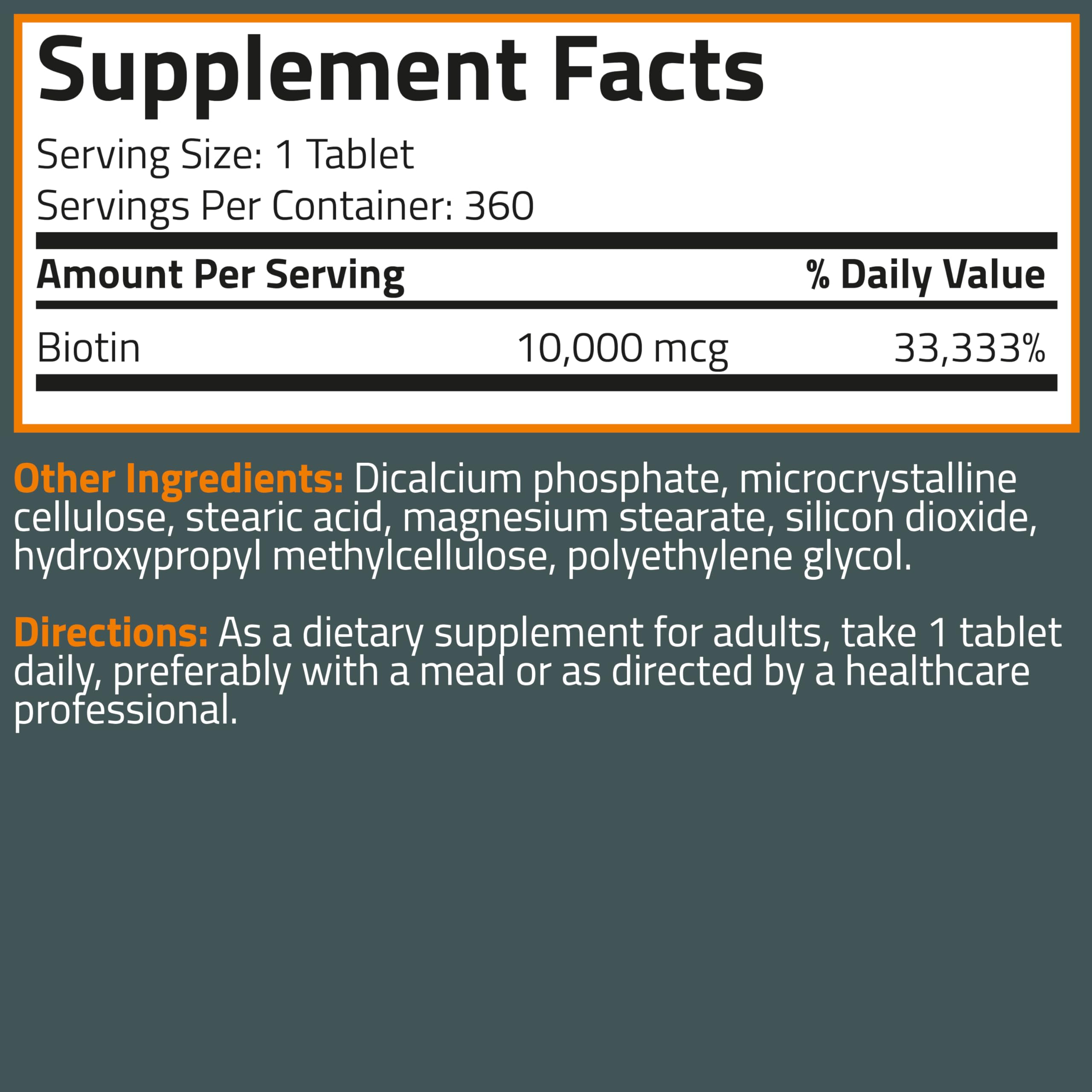 Bronson Biotin, intégration facile à la routine quotidienne.