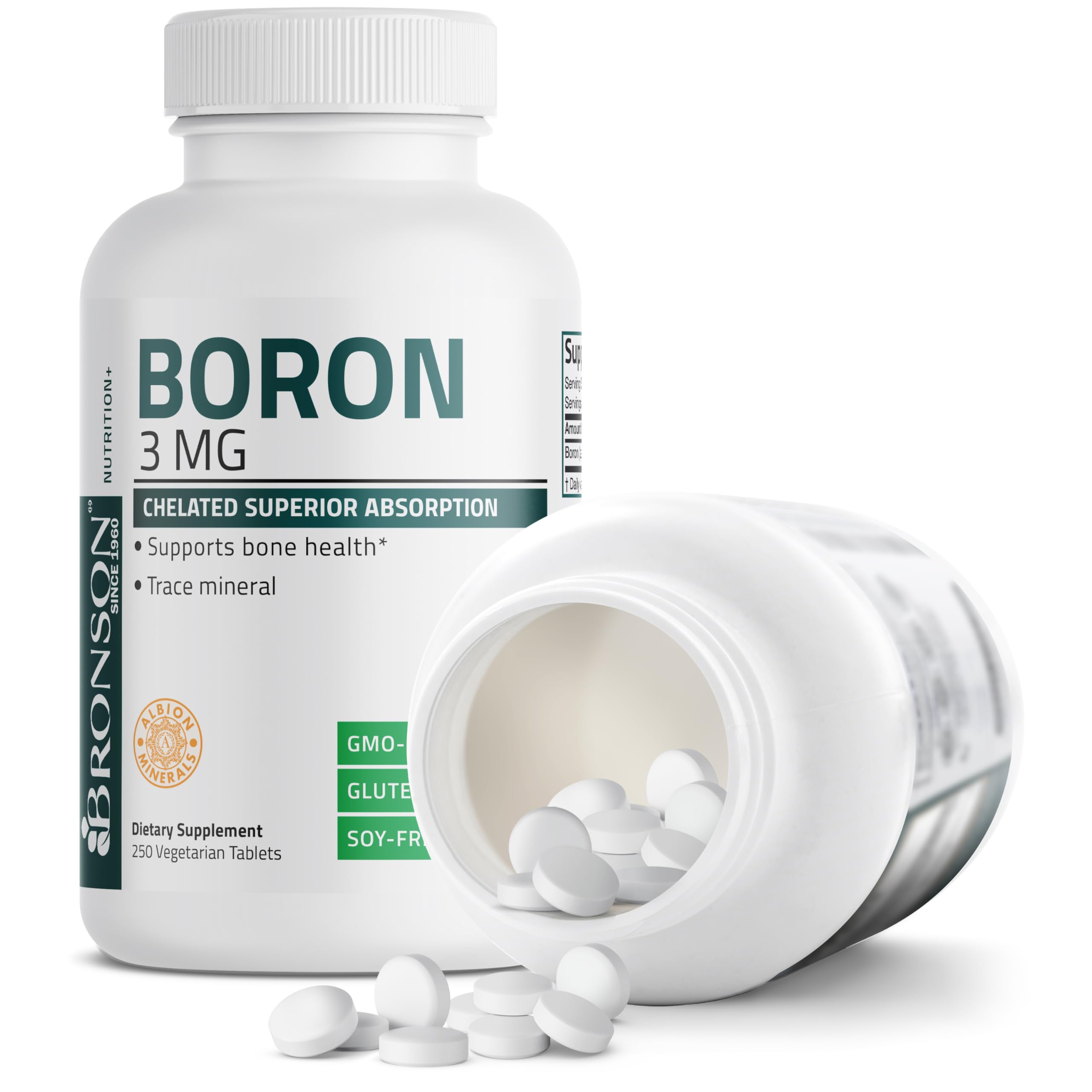 Bronson Boron 3 mg – packaging indiquant la conformité cgmp.