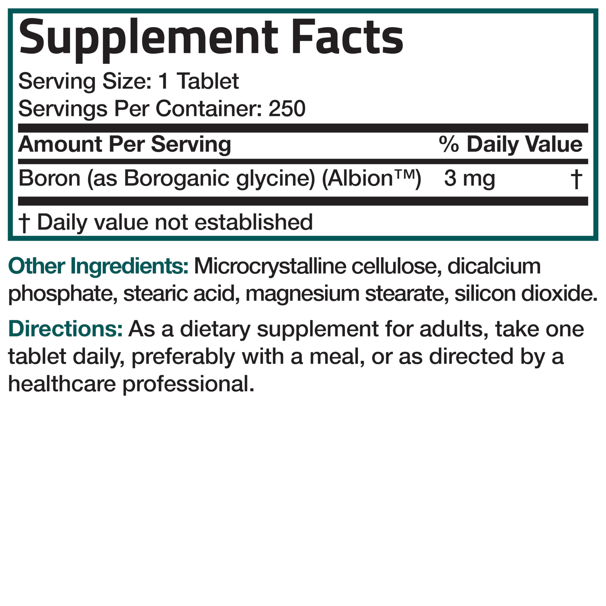 Bronson Boron 3 mg – bouchon et capsules adaptées à une utilisation quotidienne.