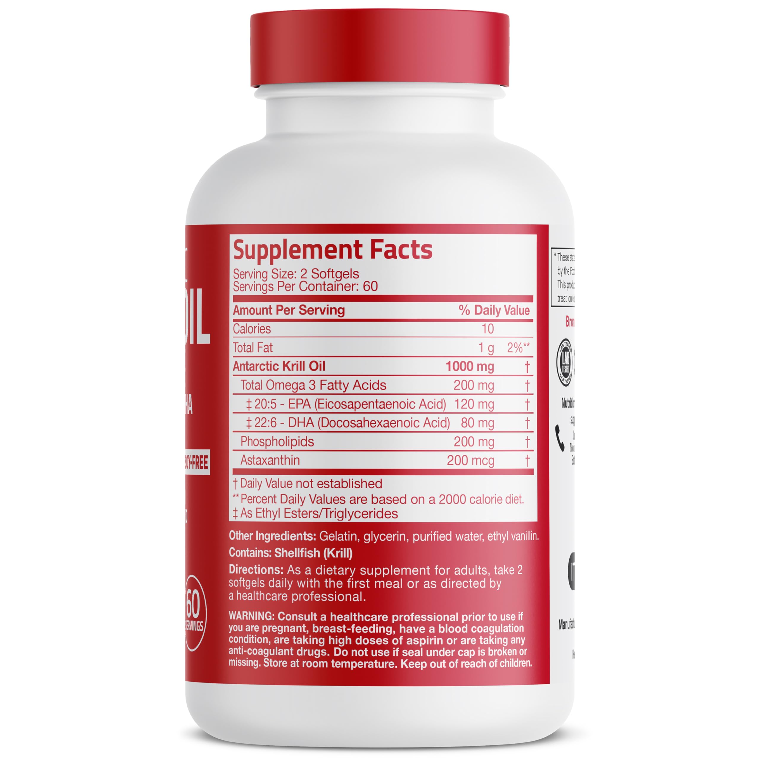 Bronson capsules krill omega-3 DHA et EPA, usage quotidien pratique.