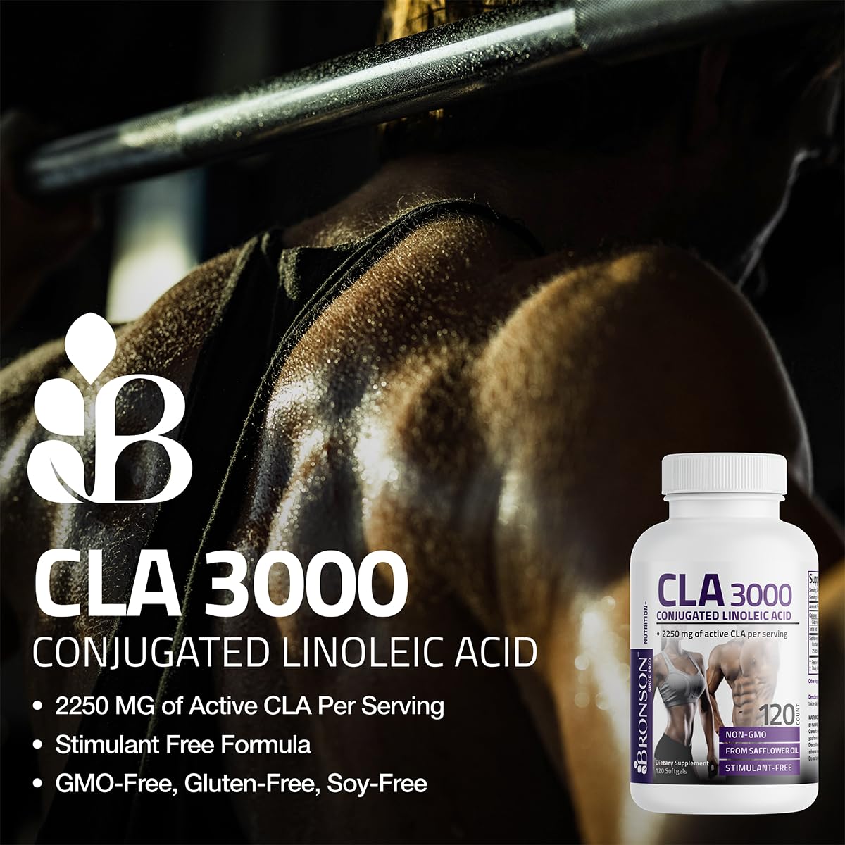 Bronson CLA3000 — ingrédient carthame, source naturelle de CLA.