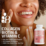 Bronson Collagen Peptides, ensemble de comprimés, utilisation quotidienne facile.
