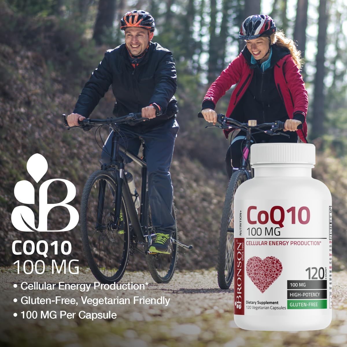 Ingrédients vegetarien de Bronson CoQ10, sans produits animaux