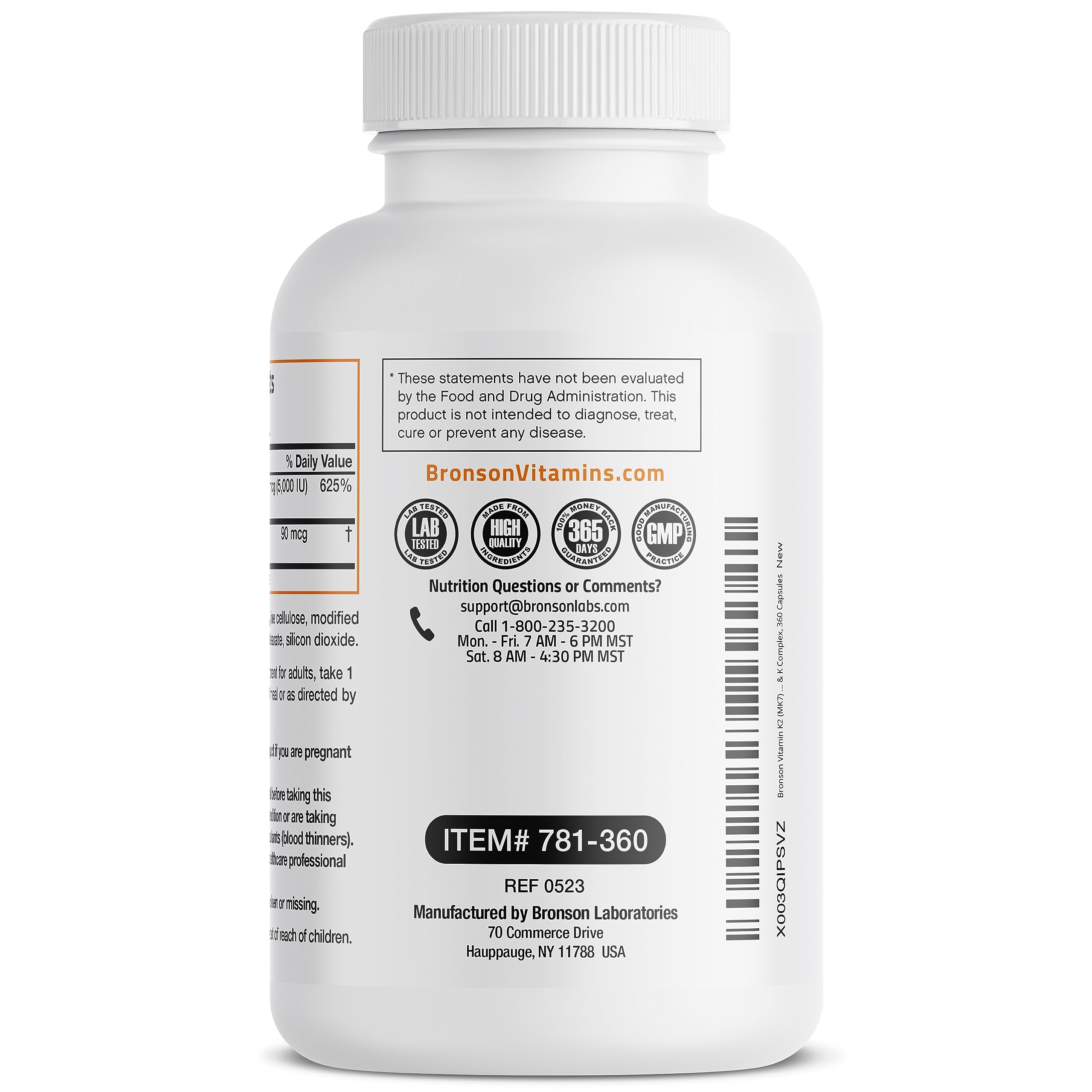 Bronson D3 5000 UI K2 MK7 — Capsule pratique au quotidien