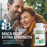 Bronson Maca: formulation non-OGM et sans gluten pour usage quotidien.