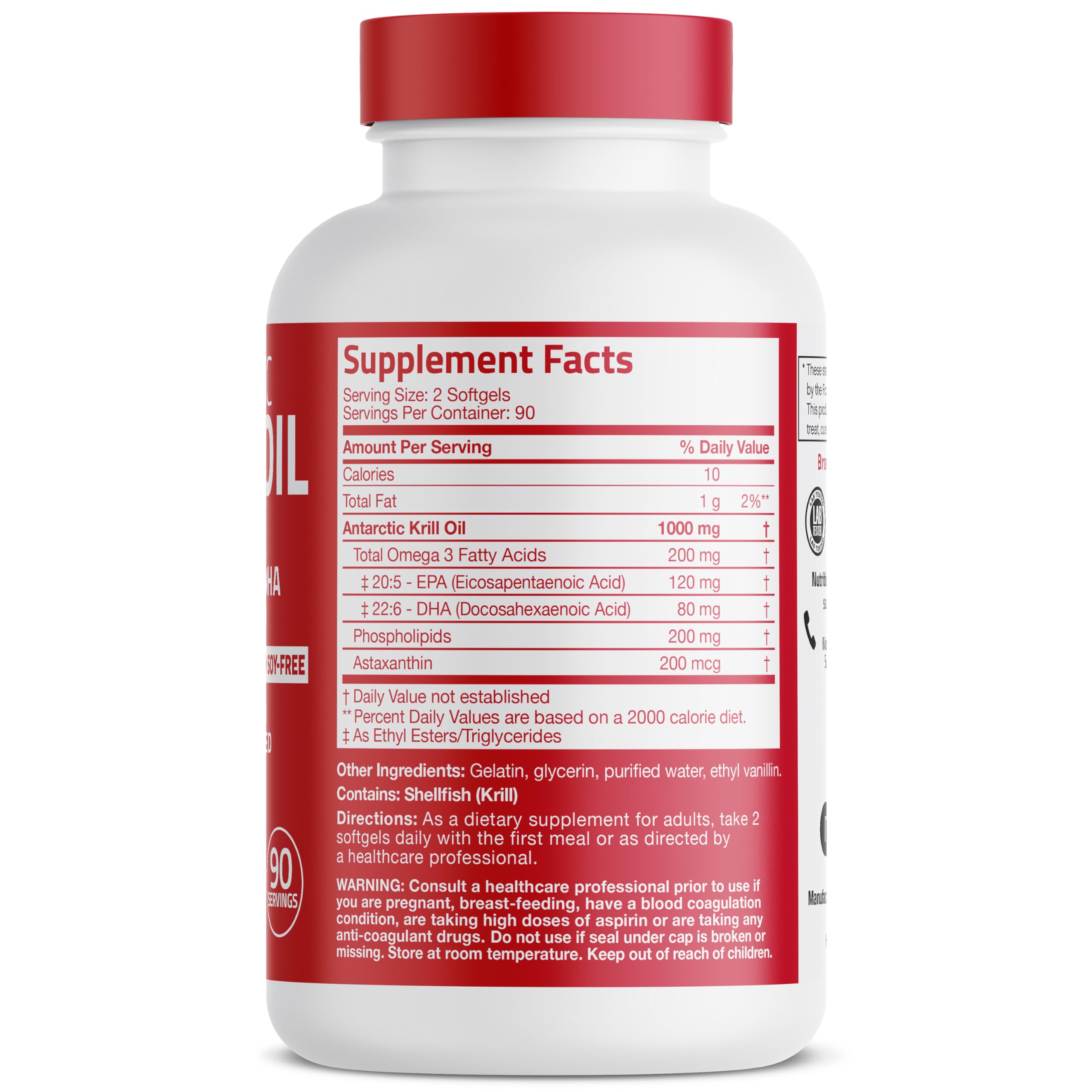 Bronson gélules krill 1000 mg, pratique et facile à avaler