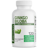 Bronson Ginkgo Biloba haute concentration, gélules ouvertes illustrant le format pratique.