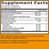Bronson Glucosamine Chondroitin Turmeric MSM – utilisation quotidienne pour mobilité et confort potentiels.