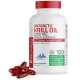 Bronson huile krill antarctique: capsules riches en oméga-3 pour un soutien global.