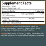 Bronson K2 D3 MK-7 absorption améliorée par rapport à d autres formes.