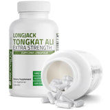 Bronson Longjack Tongkat Ali Extra Strength, étiquette sans gluten et sans soja.