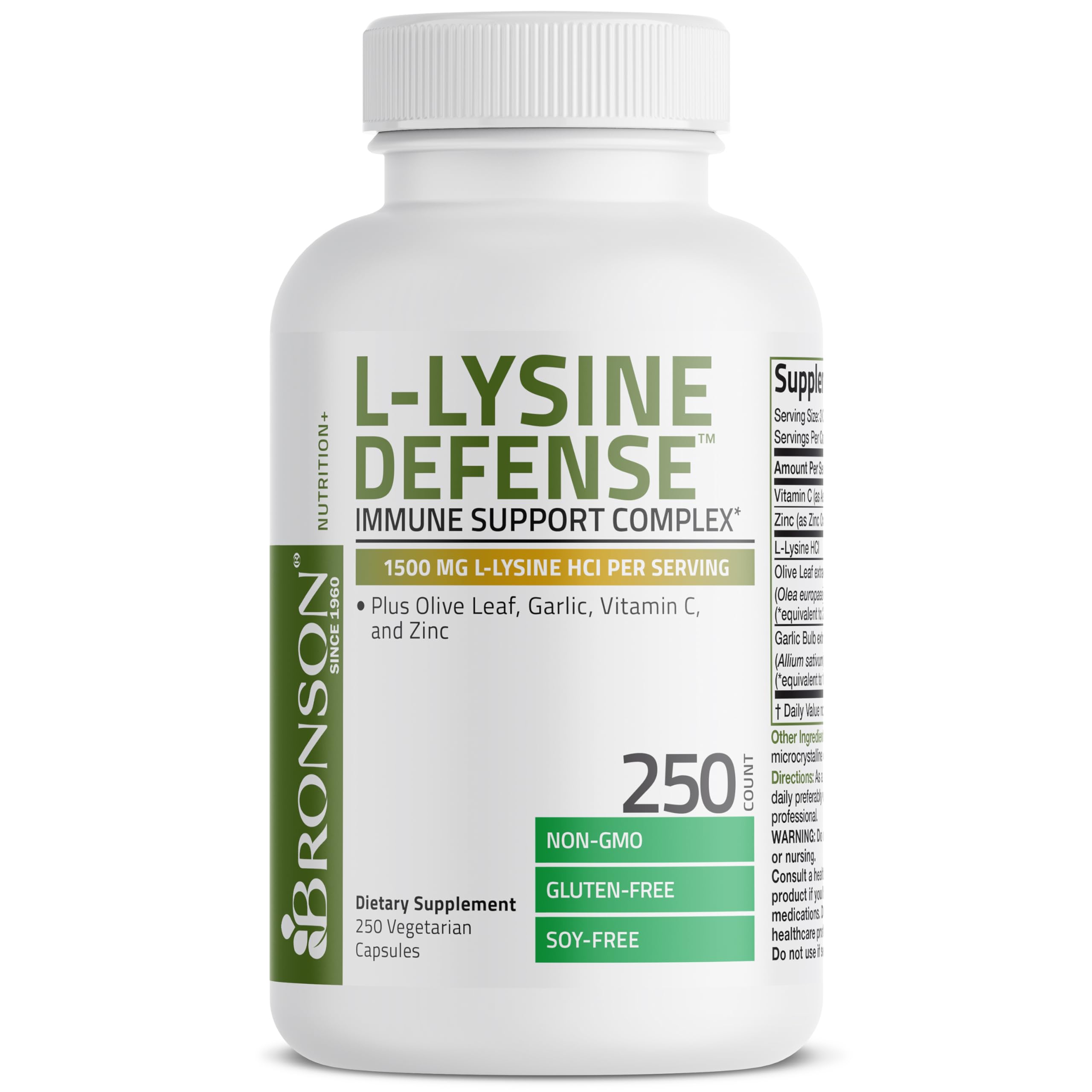 Bronson L-Lysine Defense : capsules végétariennes faciles à intégrer dans votre routine