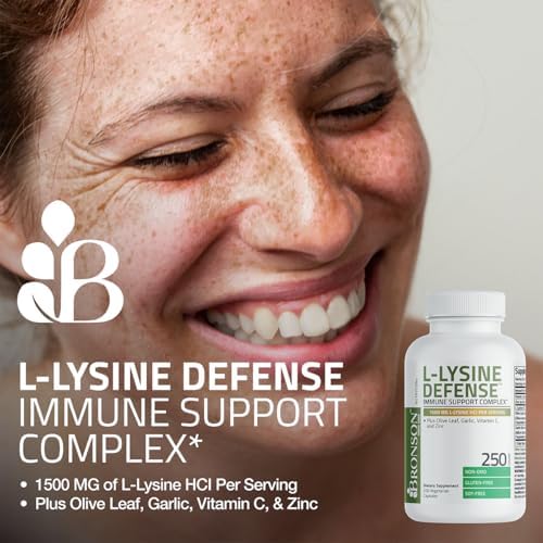 Bronson L-Lysine Defense – bouchon et capsule facile à avaler