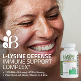 Bronson L-Lysine Defense avec vitamine C et zinc, nutriments essentiels pour le quotidien