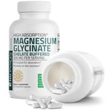 Bronson Magnésium Glycinate - Détails de la chelation Albion sur l'emballage.