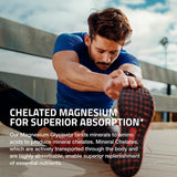 Bronson Magnésium Glycinate - Emballage sans OGM, sans gluten et sans soja.