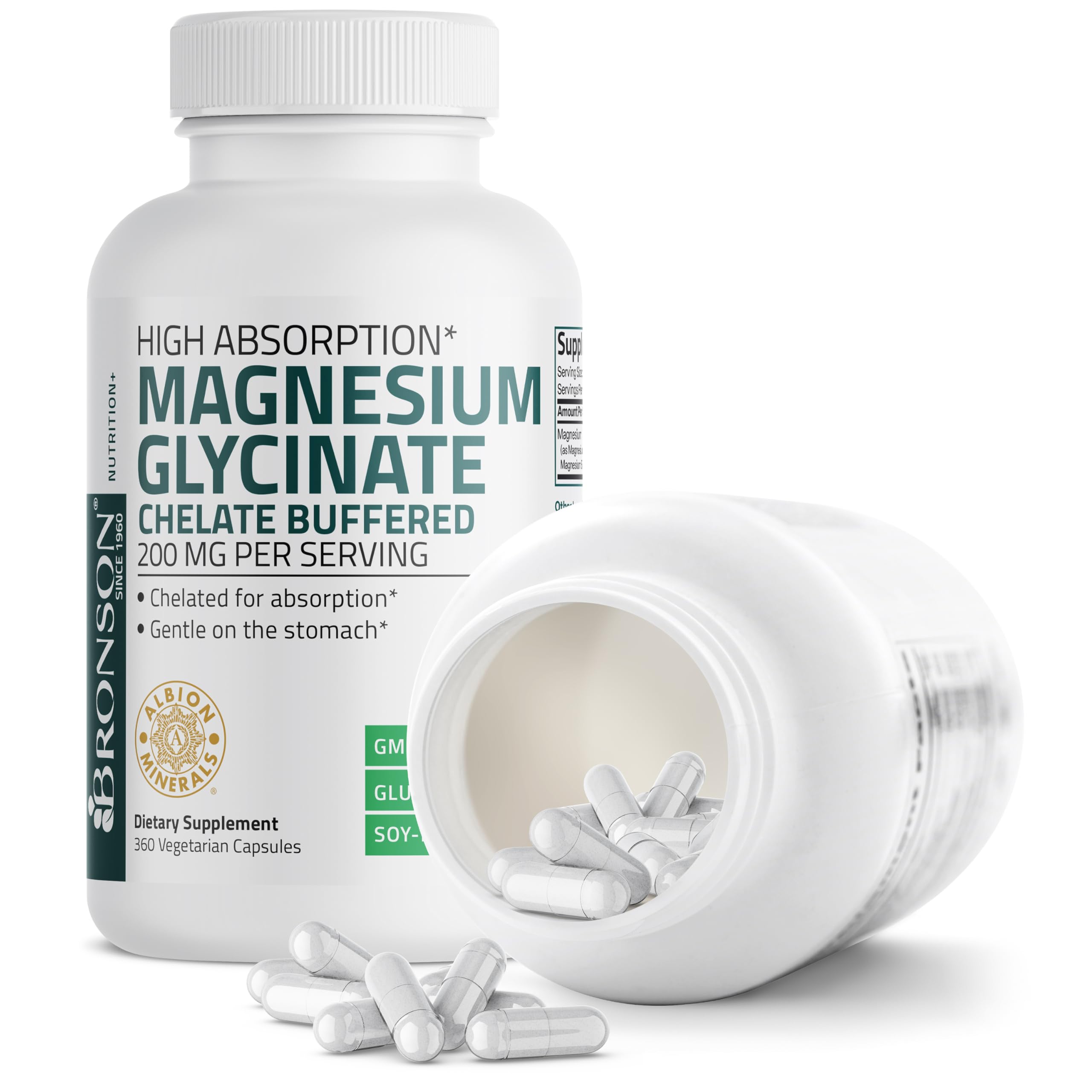 Fiche produit affichant dosage de 200 mg par portion.