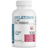 Bronson Mélatonine 10 mg, formule végétarienne cerise, routine nuit simple.