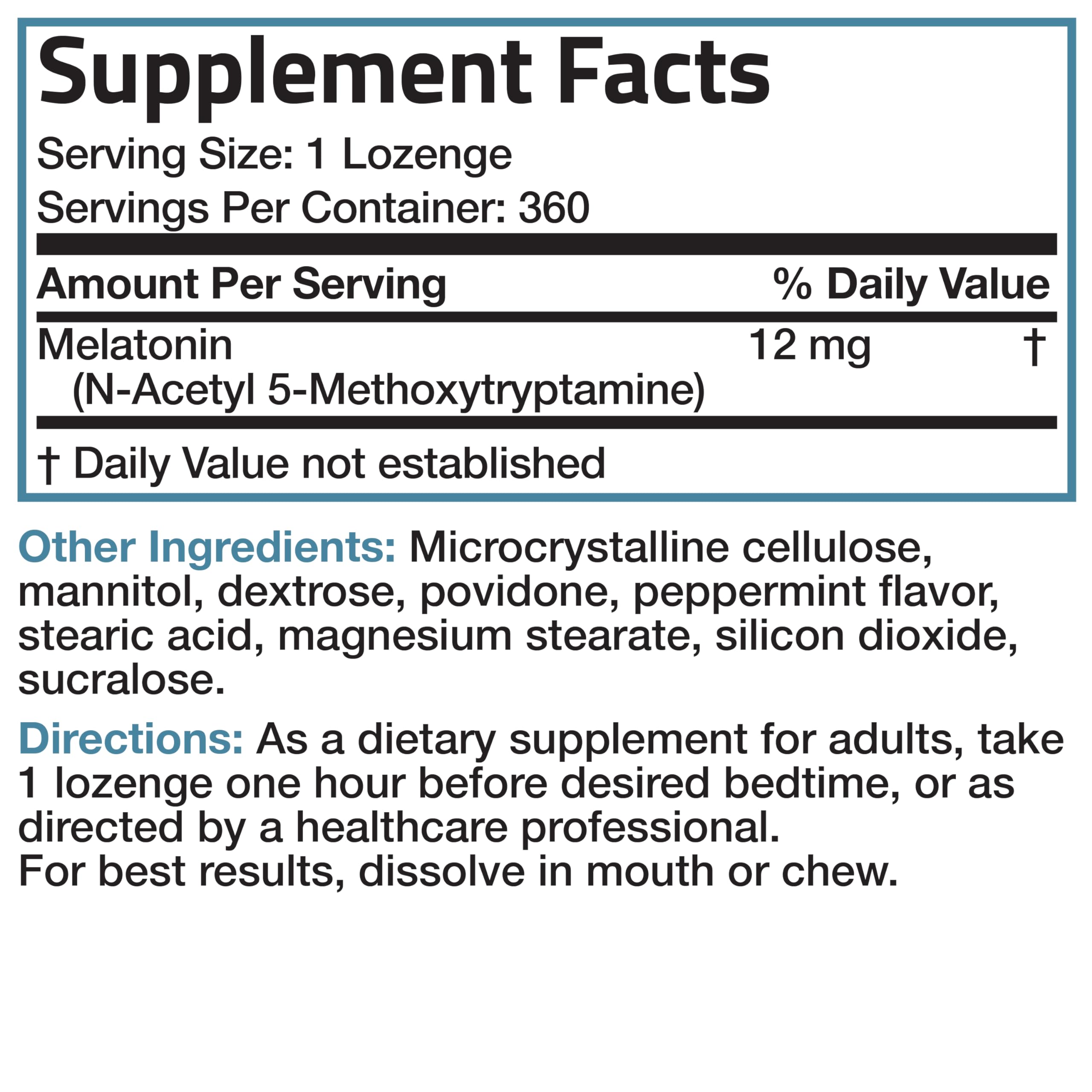 Bronson Mélatonine 12 mg – emballage compact facilitant la routine nocturne.