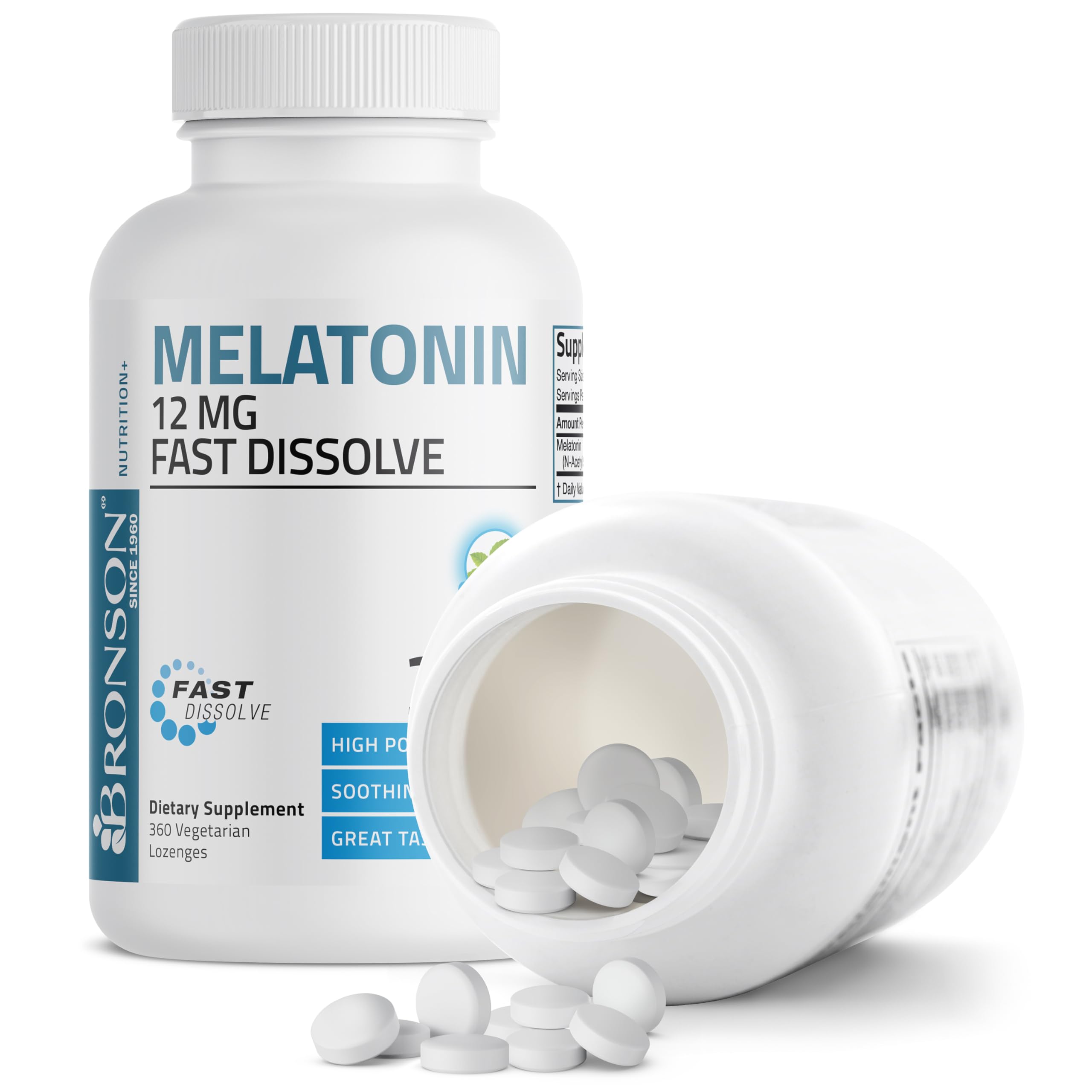 Bronson Mélatonine 12 mg – scène nocturne, image associée à la détente avant le coucher.