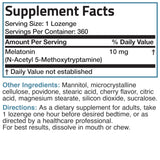 Bronson Mélatonine 360 comprimés végétariennes cerise, dosage généreux pour usage régulier.