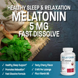 Bronson Mélatonine 360 pastilles végétariennes, format pratique pour la nuit.