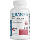 Bronson Mélatonine 5 mg et B6, format pratique et discret.