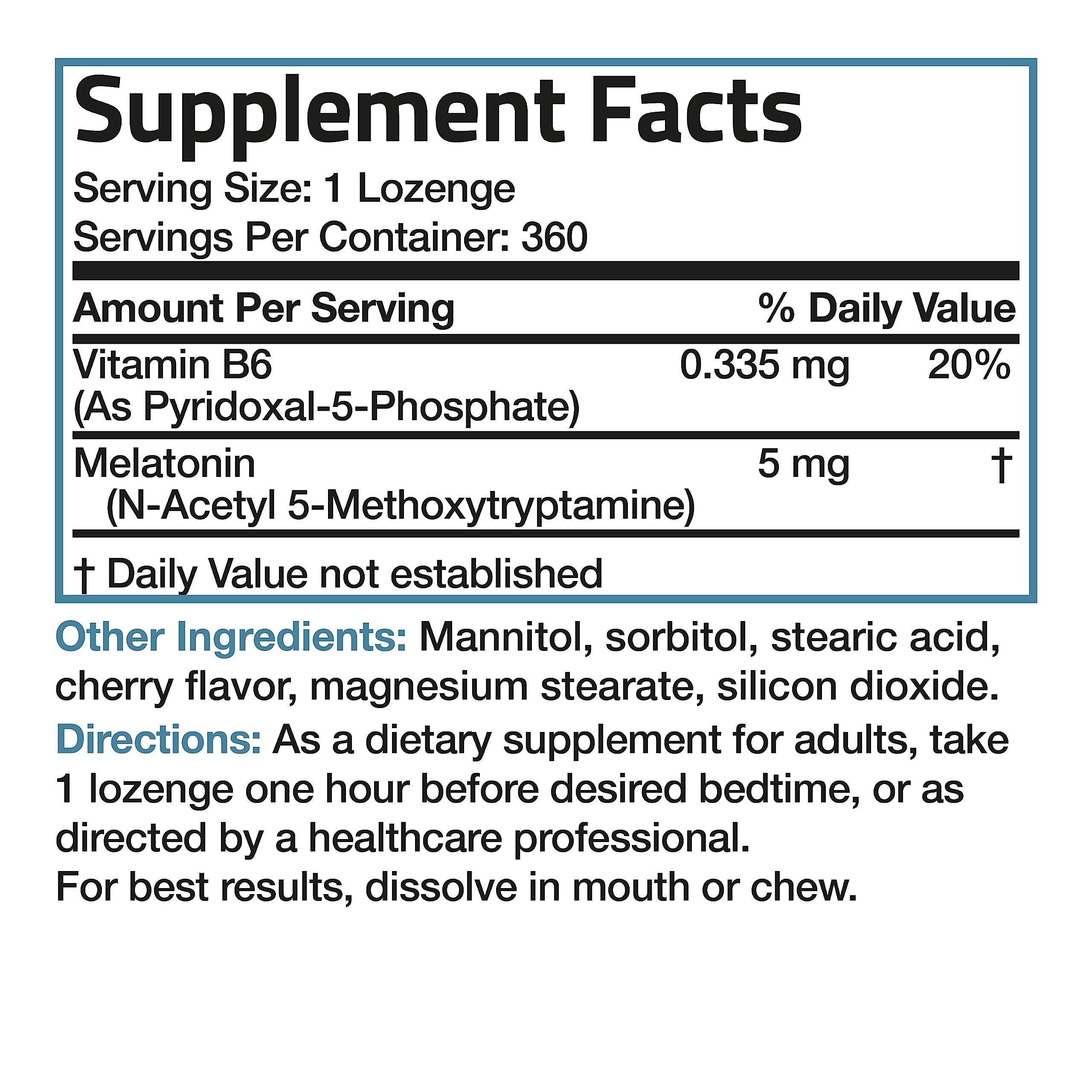 Bronson Mélatonine 5 mg, réveil plus frais.