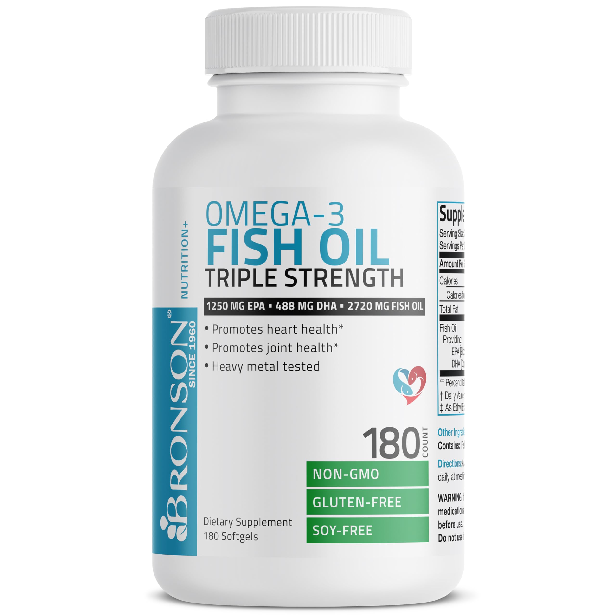 Bronson Omega 3 – DHA élevé à 488 mg par portion