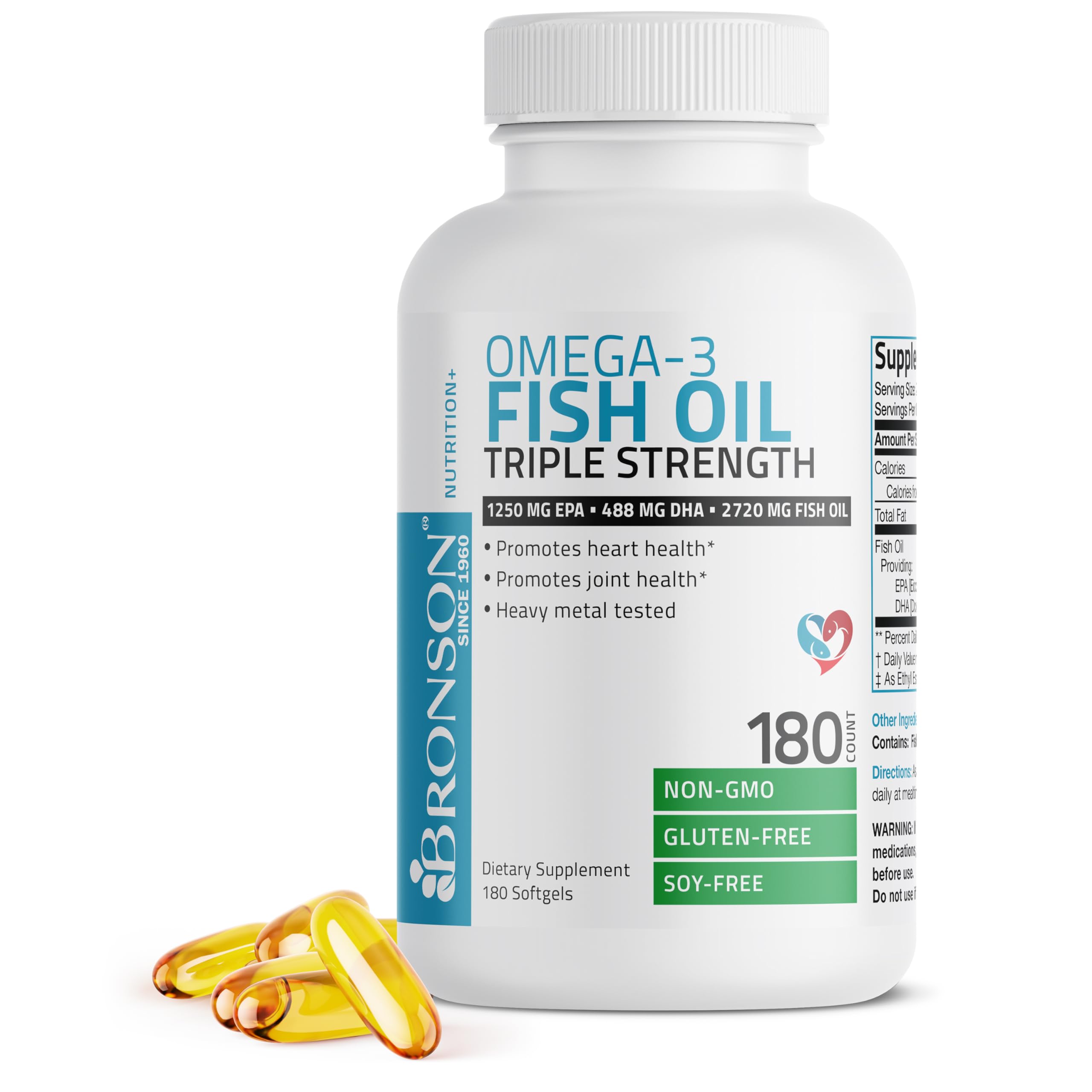 Bronson Omega 3 – EPA élevé à 1250 mg par portion
