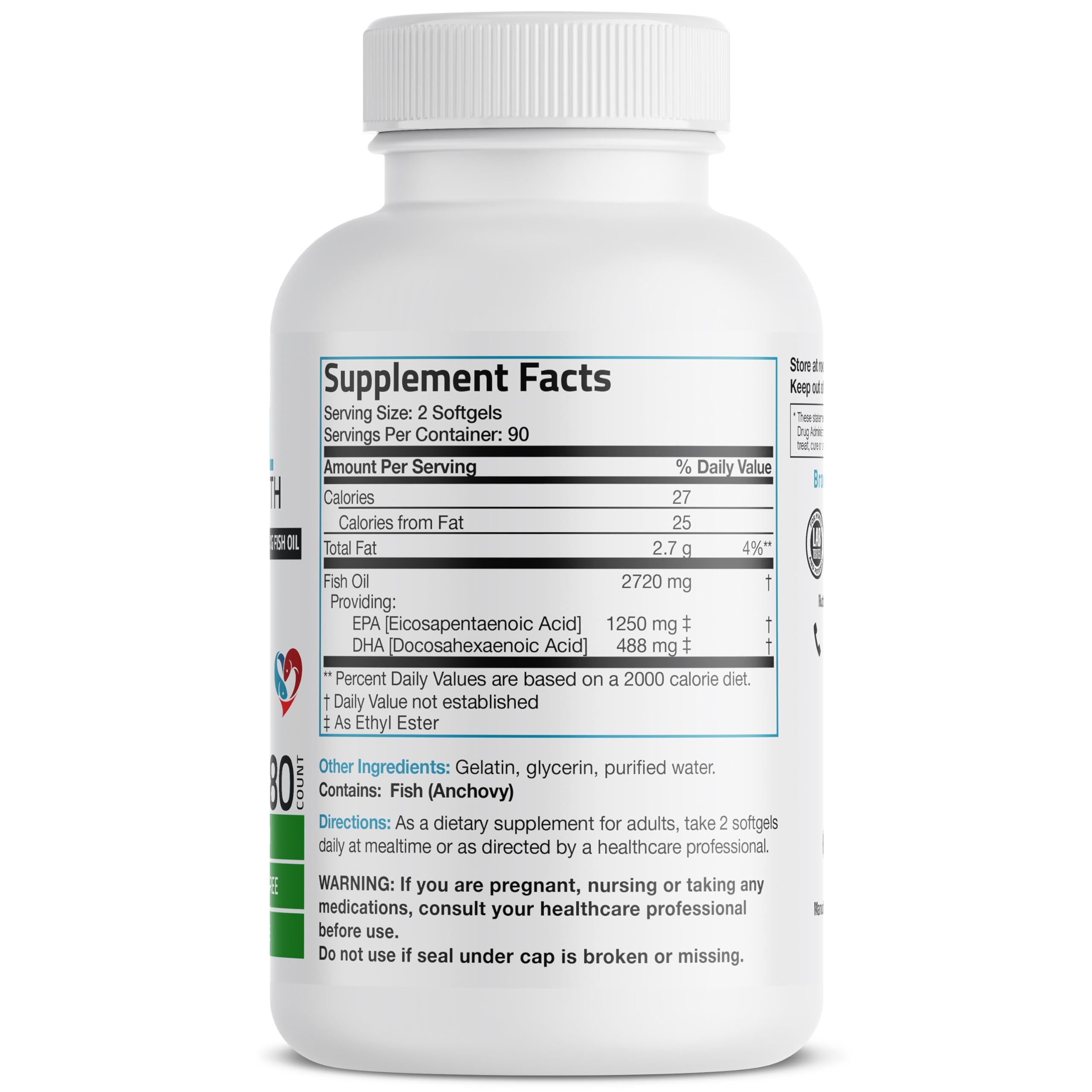Bronson Omega 3, gélules faciles à avaler pour votre routine