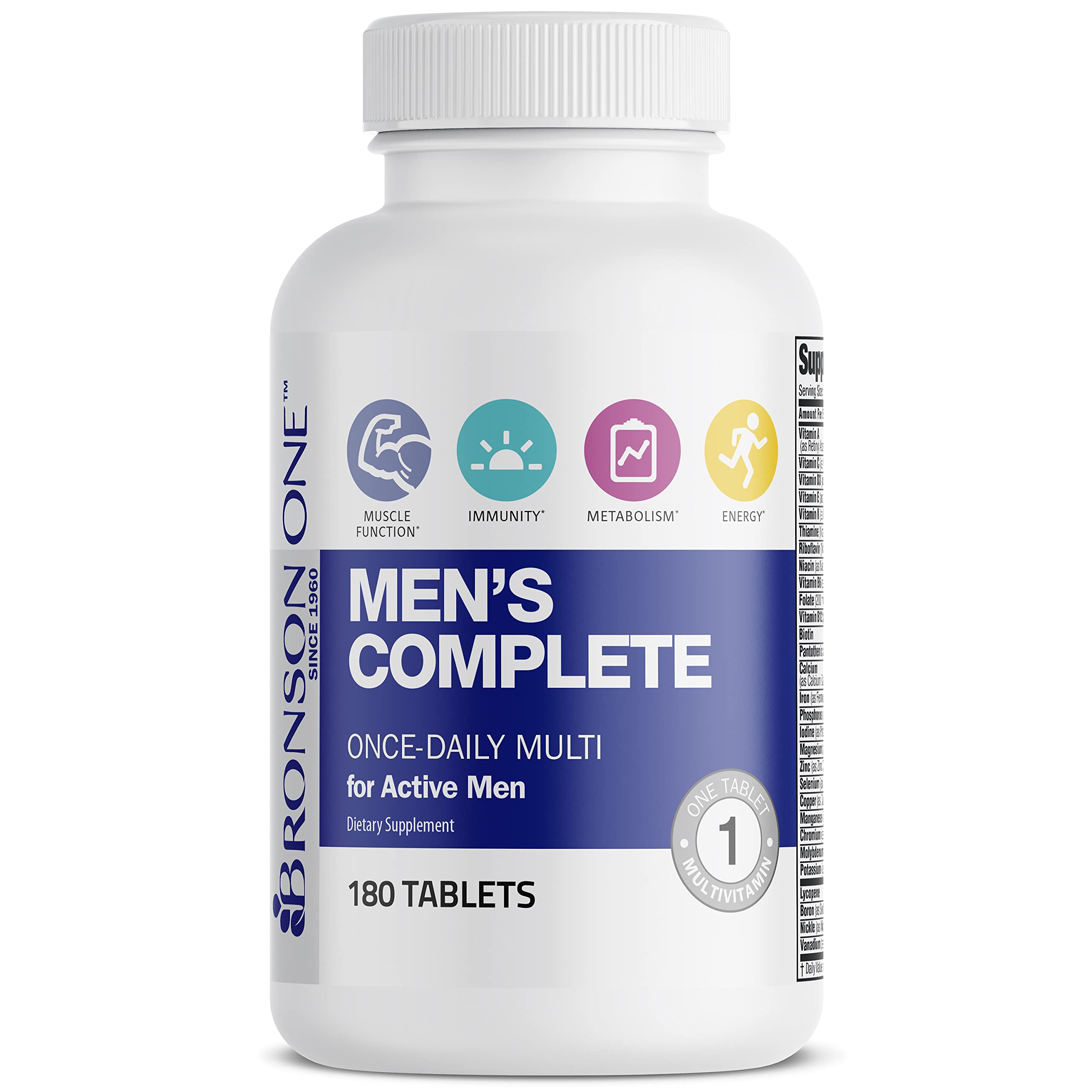 Bronson One ingrédients vitaminés, composition riche pour le quotidien d’un homme actif.