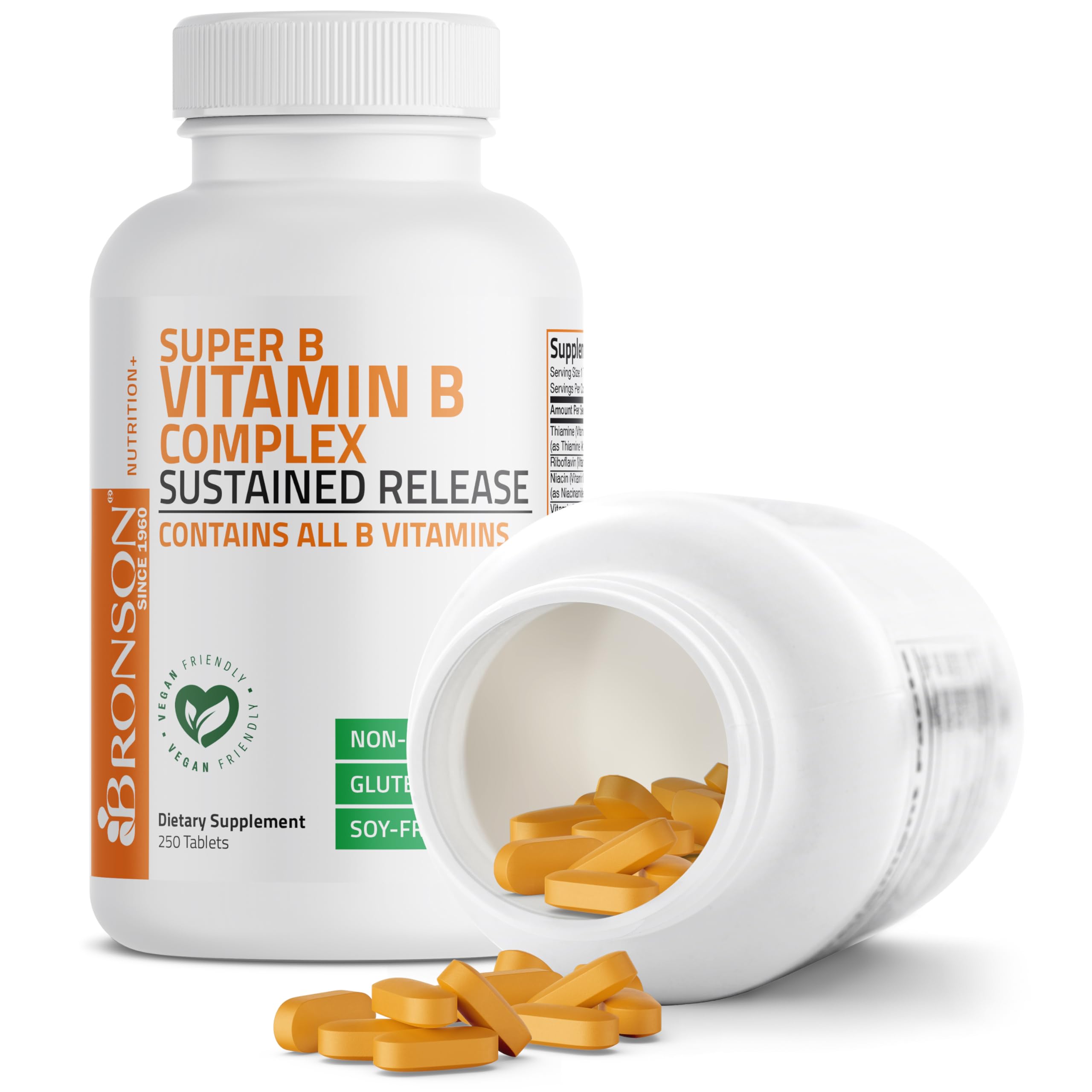 Fiche d’information Bronson Super B Complex détaillant les vitamines B.