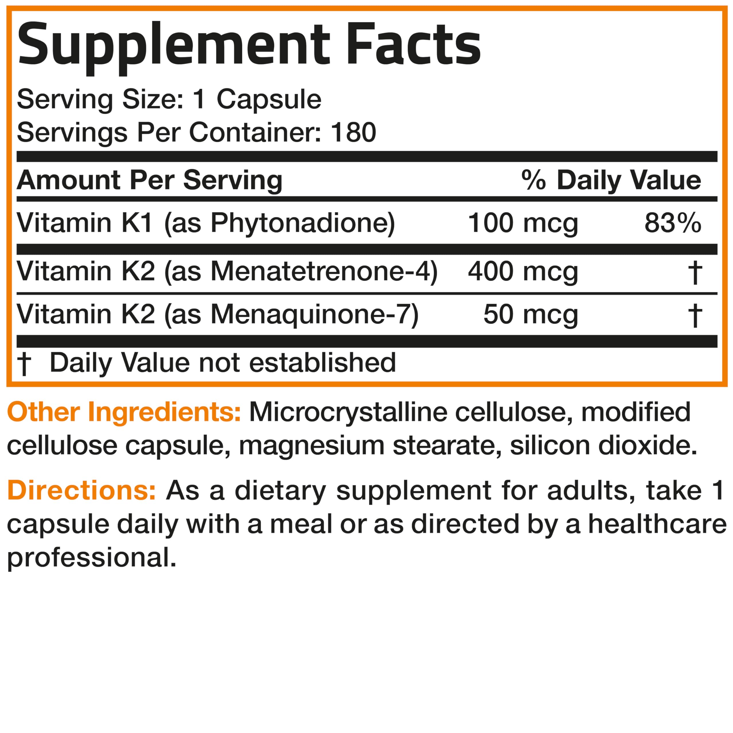 Bronson Vitamin K Triple Play — utilisation simple dans une routine bien-être.