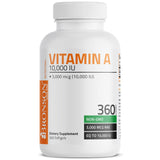 Bronson Vitamine A, étiquette non-ogm, garantie qualité et traçabilité.