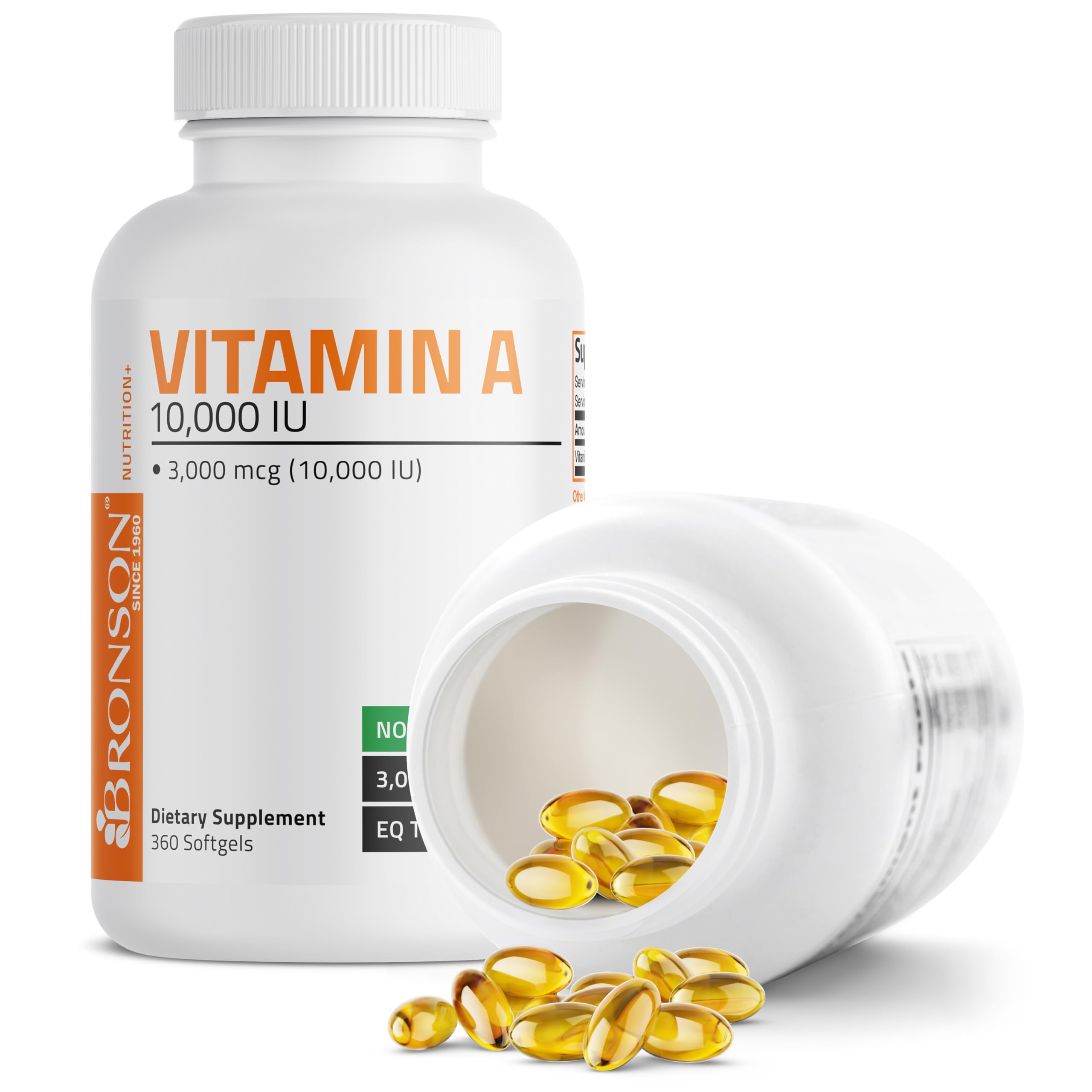 Bronson Vitamine A, laboratoire cgmp et contrôle qualité rigoureux.