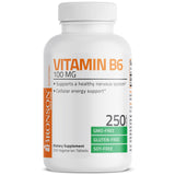 Bronson Vitamine B6 100 mg — bouteille: soutien potentiel du métabolisme pour l'énergie quotidienne.