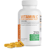 Bronson Vitamin C 1000mg – Bouteille recto pour soutenir l'immunité au quotidien.