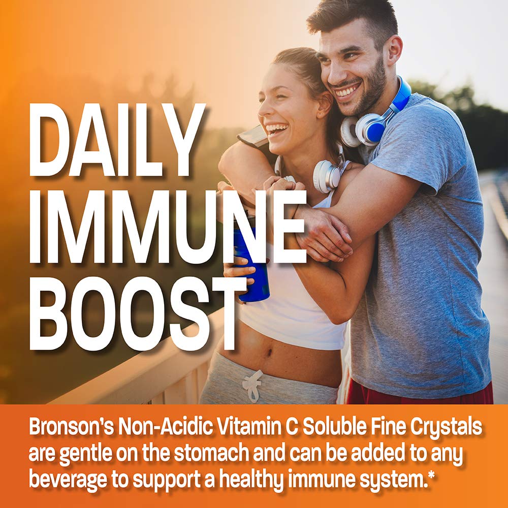 Bronson Vitamin C non acide - doseuse/cuillère pour mesurer facilement.